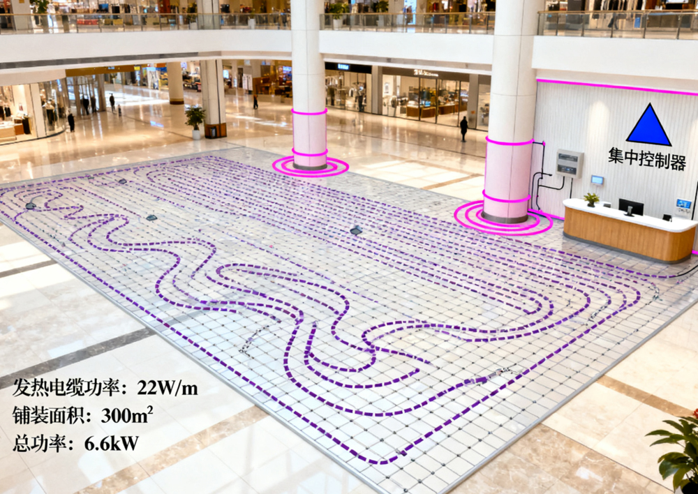 商业空间电采暖方案